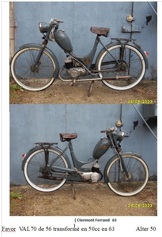 Favor val70 de 56 transforme en 50cc en 63