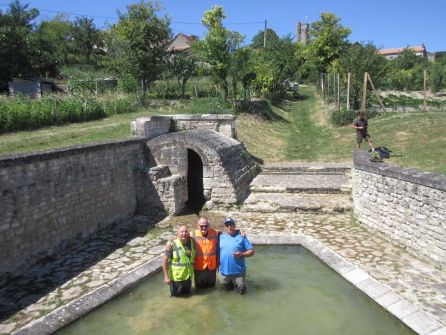 Baignade improvisée