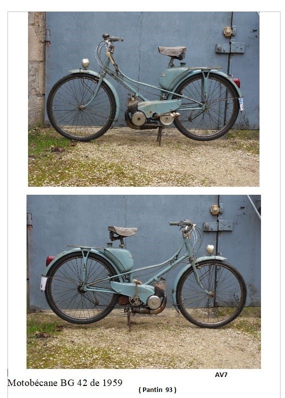 Motobecane bg 42 de 1959