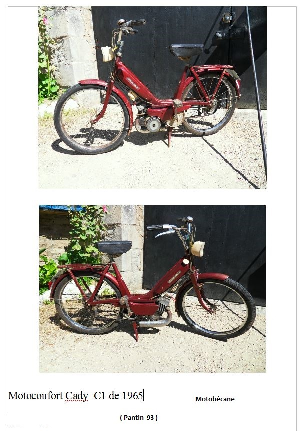 Motoconfort cady c1 de 1965