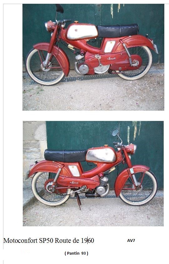 Motoconfort sp50 route de 1960