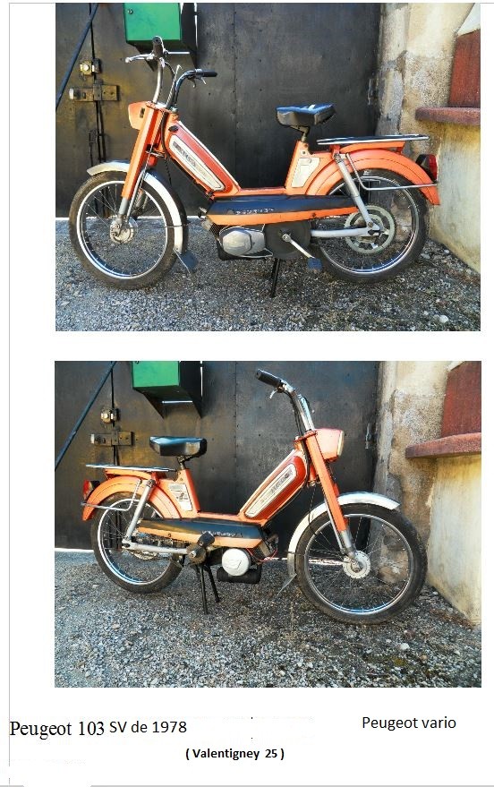 Peugeot 103 de 103v serie sv de 1978