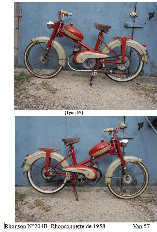 Rhonson n 204b rhonsonnette de 1958 