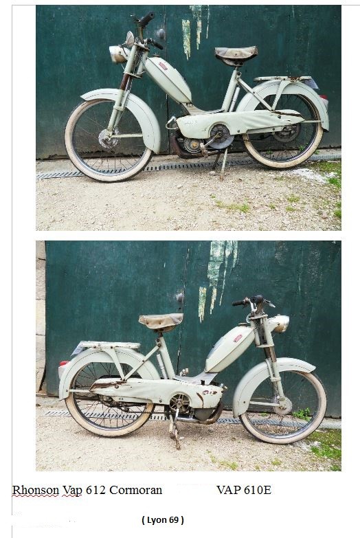 Rhonson vap 612 cormoran moteur vap 610e