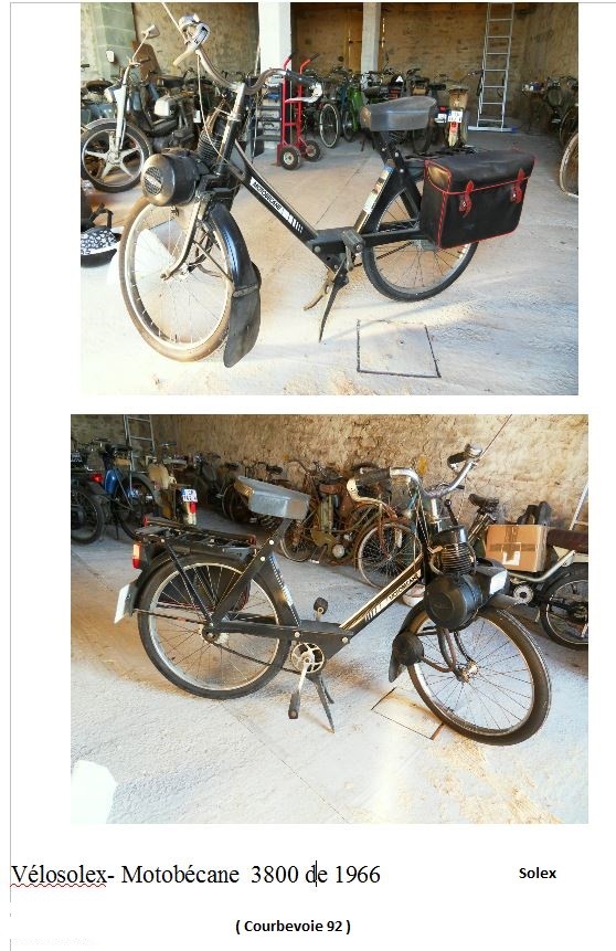 Velosolex motobecane 3800 de 1966